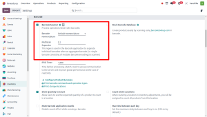Enable barcode scanner feature
