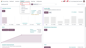 Create vendor bill in odoo