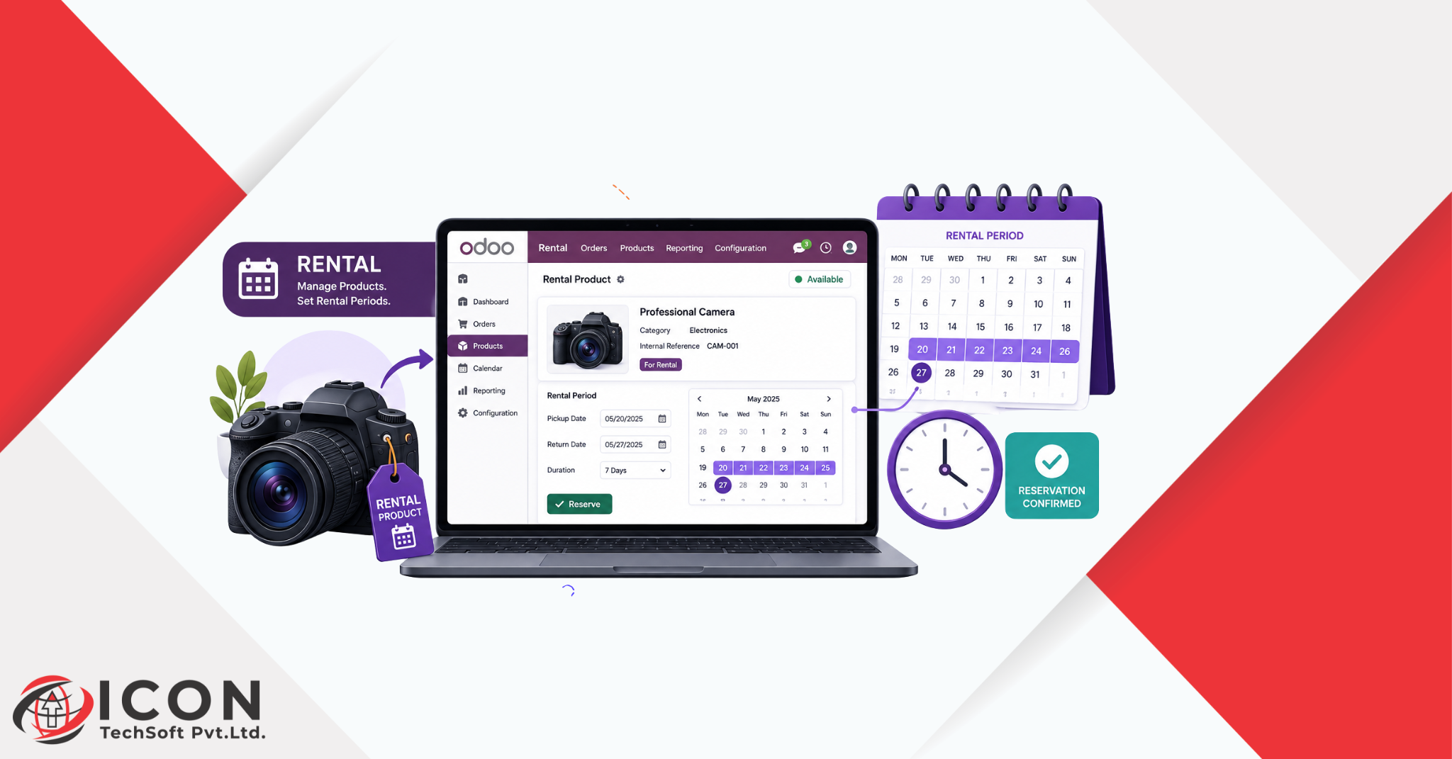 Odoo 19 Rental Module: Set Up Rental Products and Time Periods